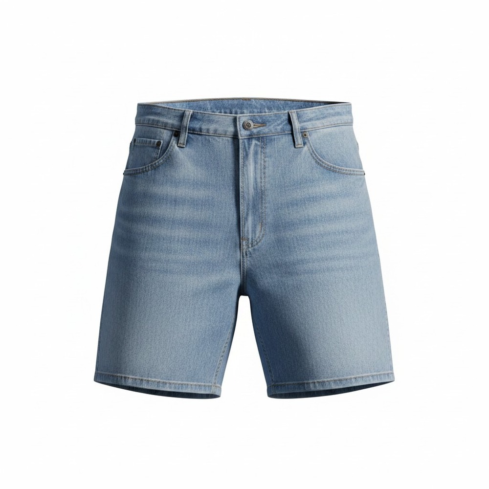 Wrangler Mens Relaxed Fit Denim Shorts Light Wash Blue 100% Cotton 606 42 REG